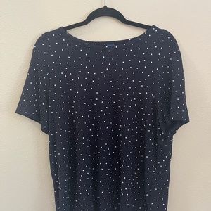 OLD NAVY - Blue/White Polka Dot T-Shirt